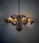 Stained Glass Pond Lily 12 Light Chandelier (251574)