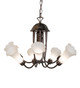 Meyda Tiffany - 251580 - Seven Light Chandelier - White - Mahogany Bronze