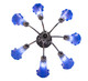 Blue Seven Light Chandelier (251581)