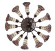 Stained Glass Pond Lily 12 Light Chandelier (251608)