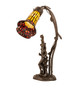 Stained Glass Pond Lily Two Light Table Lamp (251672)