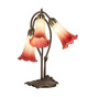 Seafoam/Cranberry Three Light Table Lamp (251682)