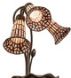 Stained Glass Pond Lily Three Light Table Lamp (251689)