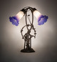 Blue/White Pond Lily Two Light Table Lamp (251856)
