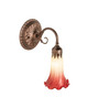 Seafoam/Cranberry Pond Lily One Light Wall Sconce (251861)