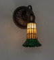 Stained Glass Pond Lily One Light Wall Sconce (251866)
