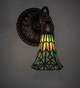 Stained Glass Pond Lily One Light Wall Sconce (251869)