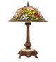 Meyda Tiffany - 251920 - One Light Table Lamp - Tiffany Rosebush - Mahogany Bronze