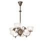 Meyda Tiffany - 253212 - Six Light Chandelier - Revival - Antique Brass