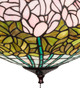 Tiffany Cabbage Rose Three Light Fan Light Fixture (254436)