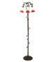 Seafoam/Cranberry Three Light Floor Lamp (255130)