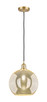 Innovations - 516-1P-SG-G128-12 - One Light Mini Pendant - Ballston - Satin Gold