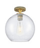 Innovations - 434-1F-BB-G124-10 - One Light Flush Mount - Downtown Urban - Brushed Brass