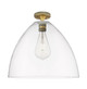 Innovations - 434-1F-BB-GBD-162 - One Light Flush Mount - Downtown Urban - Brushed Brass