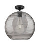 Innovations - 434-1F-BK-G1213-12SM - One Light Flush Mount - Downtown Urban - Matte Black