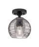 Innovations - 434-1F-BK-G1213-6SM - One Light Flush Mount - Downtown Urban - Matte Black