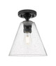 Innovations - 434-1F-BK-GBC-84 - One Light Flush Mount - Downtown Urban - Matte Black
