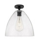 Innovations - 434-1F-BK-GBD-124 - One Light Flush Mount - Downtown Urban - Matte Black