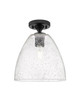 Innovations - 434-1F-BK-GBD-94 - One Light Flush Mount - Downtown Urban - Matte Black