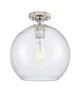 Innovations - 434-1F-PN-G124-10 - One Light Flush Mount - Downtown Urban - Polished Nickel