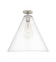 Innovations - 434-1F-PN-GBC-162 - One Light Flush Mount - Downtown Urban - Polished Nickel