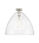 Innovations - 434-1F-PN-GBD-164 - One Light Flush Mount - Downtown Urban - Polished Nickel