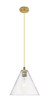 Innovations - 434-1P-BB-GBC-122 - One Light Pendant - Downtown Urban - Brushed Brass