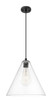 Innovations - 434-1P-BK-GBC-162 - One Light Pendant - Downtown Urban - Matte Black