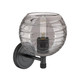 Downtown Urban One Light Wall Sconce (434-1W-BK-G1213-6SM)