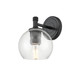 Downtown Urban One Light Wall Sconce (434-1W-BK-G122-6)
