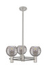 Innovations - 434-3CR-SN-G1213-6SM - Three Light Pendant - Downtown Urban - Satin Nickel