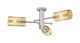 Innovations - 434-3F-SN-G434-7ME - Three Light Semi-Flush Mount - Downtown Urban - Satin Nickel
