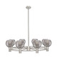 Innovations - 434-8CR-SN-G1213-6SM - Eight Light Chandelier - Downtown Urban - Satin Nickel
