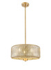 Innovations - 436-3S-BB-G436-16ME - Three Light Pendant - Downtown Urban - Brushed Brass