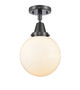 manufacturer_finish:Matte Black|manufacturer_glass:Cased Matte White Beacon|light_output:220.00lm|color_temperature:2200K|cri:99