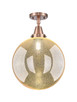 Innovations - 447-1C-AC-G208-12 - One Light Semi-Flush Mount - Caden - Antique Copper