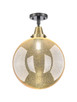 Innovations - 447-1C-BAB-G208-12 - One Light Semi-Flush Mount - Caden - Black Antique Brass