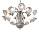 Gray Tiffany Pond Lily 12 Light Chandelier (276534)