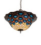 Tiffany Peacock Feather Three Light Pendant (284987)
