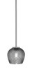 Toltec Lighting - 1201-GP-4602 - One Light Mini Pendant - Franklin - Graphite