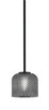 Toltec Lighting - 1201-MB-4612 - One Light Mini Pendant - Franklin - Matte Black
