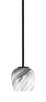Toltec Lighting - 1201-MB-4819 - One Light Mini Pendant - Franklin - Matte Black