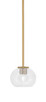 Toltec Lighting - 1201-NAB-202 - One Light Mini Pendant - Franklin - New Age Brass