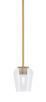 Toltec Lighting - 1201-NAB-210 - One Light Mini Pendant - Franklin - New Age Brass