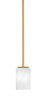 Toltec Lighting - 1201-NAB-3001 - One Light Mini Pendant - Franklin - New Age Brass