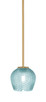 Toltec Lighting - 1201-NAB-4605 - One Light Mini Pendant - Franklin - New Age Brass