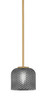 Toltec Lighting - 1201-NAB-4612 - One Light Mini Pendant - Franklin - New Age Brass