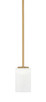 Toltec Lighting - 1201-NAB-531 - One Light Mini Pendant - Franklin - New Age Brass