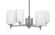 Toltec Lighting - 1204-GP-531 - Four Light Chandelier - Franklin - Graphite