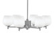 Toltec Lighting - 1206-GP-4811 - Six Light Chandelier - Franklin - Graphite